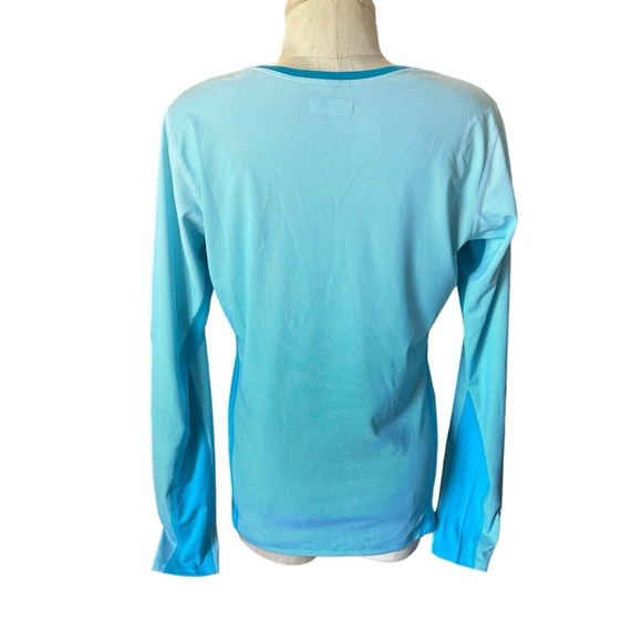 Columbia Women’s Long Sleeve Teal Blue Omni-Shade UV Protection Top Large - Picture 3 of 9